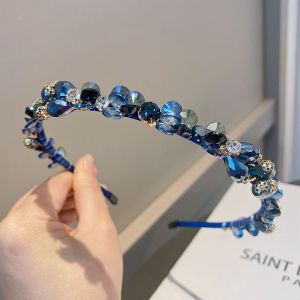 Youjia South Korea Accessible Luxury Fancy Bright Crystal Headband Handmade Winding Headband Hair Fixer Fairy Hairpin Hair Ornaments Headdress