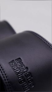 Rootly - Sandal Pria Hitam Polos New Logo Timbul