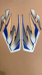 Striping Stiker Yamaha RX KING 1996 Hitam Silver Abu
