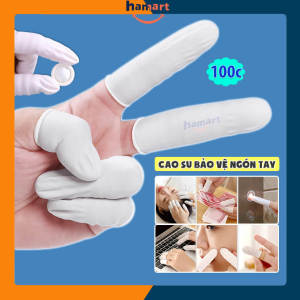 Bao Ngón Tay Cao Su Túi 100 Bọc Bảo Vệ Đầu Ngón Tay Chống Mài Mòn Bụi Bẩn Bảo Hộ Lao Động