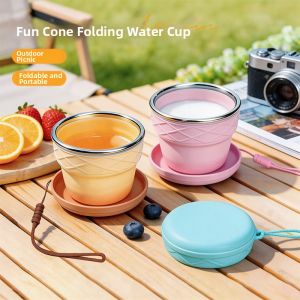 HALEXIONG | Folding Sweet Corn Shaped Portable Kids Cup