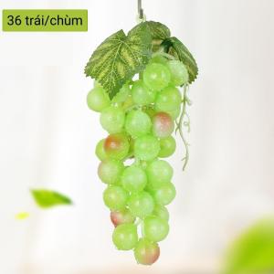 Chùm nho giả TODOCO bằng cao su mềm đủ loại 18 trái đến 36 trái dài bóng mịn màu tươi giống thật 99%