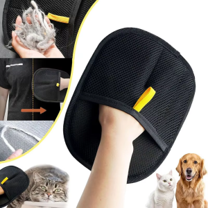 🔥Wishwa👍 Pet Hair Remover Mitt Pet Hair Remover Gloves Deshedding Brush Glove for Dog Cat Rabbit with Long/Short/Curly Hair