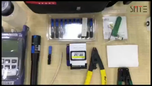 FTTH fiber optic tool kit FC-6S Fiber Cleaver Optical Power Meter 5km Visual Fault Locator Fiber Stripper