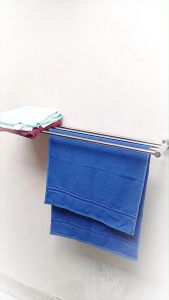rak jemuran baju panjang 60cm 80cm 100cm 120cm bahan stainless gantungan