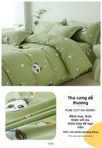 AITONGNUAN | Bộ Đồ Chăn Ga Gối Bằng Cotton Cho Ký Túc Xá Sinh Viên