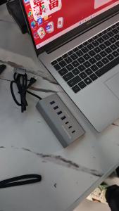 9-in-2 USB 3.2 HUB 10Gbps Data Transfer Aluminum Alloy USB Docking Station USB Splitter with Card Reader For PC Laptop Macbook