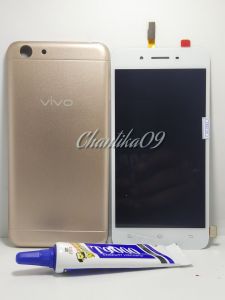 Lcd fulset Vivo Y53 2017 + backdoor lem 15ml tutup batre bazel casing