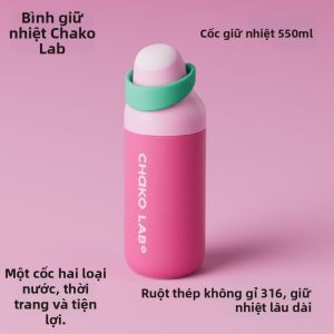 CHAKOLAB | Cốc Giữ Nhiệt Có Ống Hút