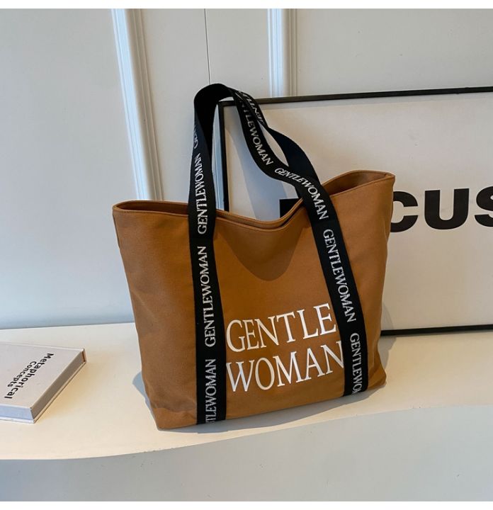 Large%20Capacity%20Canvas%20Shoulder%20Bag%20for%20Women%20Commuter%20Tote%20Bag%20School%20Class%20Handbag%20Stylish%20Korean%20Style%20Soft%20Fabric%20Bag%20-%20Image%207
