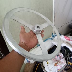 pulley alumunium A1 - 15/38cm as 20mm/Mesin Cabut bulu ayam gilingan bulu ayam