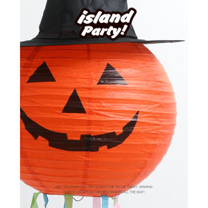 Moonlight Island Halloween Chinese Lantern Hanging Decoration Background Pumpkin Party Props Kids Shopping Mall Layout Classroom