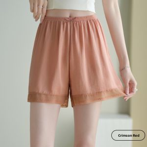 Miiow | Womens Safety Shorts Ice Silk Cool Sensation Prevent Exposure Elastic Waist Casual Short Length Bottoming Pants Summer 2025