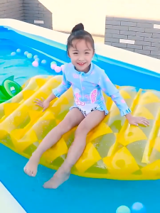 Flashfish Large family swimming pool Portable foldable indoor/outdoorwith air pump PVC material