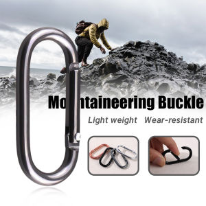 5pcs Mini Hook Buckle Aluminum Alloy U-Shaped Ring Buckle Spring Hook Buckle Outdoor Camping Mountaineering Buckle Daily Use