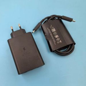 Samsung | SAMSUNG 65W GaN USB C Fast Charger EU PD Quick Charge Wall Adapter For Galaxy ZFold 8 Ultra 7 6 A37 C55 A56 A57 &1/1.8M 5A Cable