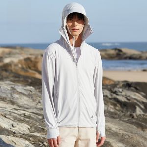 ROMON | Romon Ice Silk Sun Protection Clothing Ultra-Thin Outdoor Casual Fishing Travel Sports Jacket For Men And Women