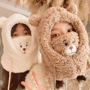 Womens Sleep Cap Winter Warmth Windproof Head Protection Postpartum Hat Ins Anti-frizz Sleep Hat Trendy Head Cover