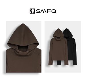 Thickened Hooded Sweatshirt for Women with Zippered Pure Color Loose Fit Long Sleeves Ideal for Autumn and Winter