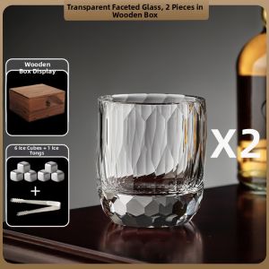 FLOWER MOO | Edo Cut Pink Crystal Whiskey Rock Glass