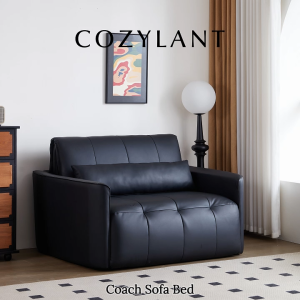 Cozylant Coach Electric Sofa / Sofa Bed for Living Room / Black White / Foldable Sofa for Study Room / Electric Sofa Recliner /Day Bed