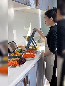 Multifunctional Vegetable Cutter Essential for Cutting Vegetables Removable Easy to Clean Large Caliber