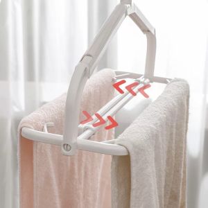 Extendable Clothes Rack for Drying Quilts Sheets Blankets Household Extension Rod for Drying Quilt Covers Bath Towels on Balconies