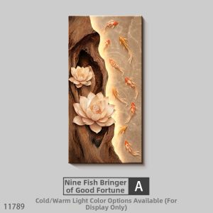RUIBAHAO | 3D Fish Motif Wall Decor for Entrance Corridor