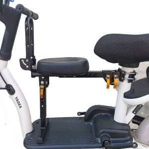 เก้าอี้เด็กสำหรับรถไฟฟ้าแบบพับได้ กันตก สวมคลุมท่อหนา 1-10 ปี เก้าอี้เด็ก ที่นั่งด้านหน้า เครื่องมือเสริมความปลอดภัย