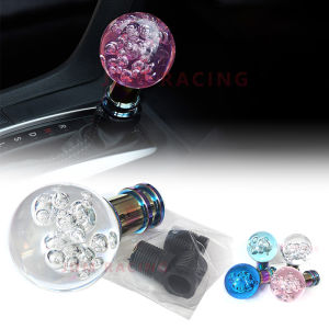 Car Manual Shift Knob Ball Shape Acrylic Gear Shifter Head Shift Knob Stick Crystal Transparent Bubble Clear Gear Shift Knob