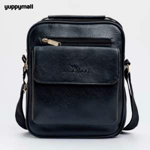 กระเป๋าสะพายข้างผู้ชาย เกรดพรีเมี่ยม หนังสวย ทรงตั้ง พร้อมส่ง