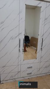 Lemari Pakaian 5 Pintu PVC Glossy (JUMBO XL)