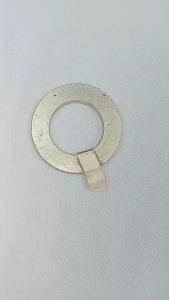 01266 แหวนอีแปะชุบขาว 22 mm.ขอบ44 ความหนา3 มิล