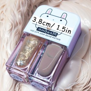 D36 สีทาเล็บ Haze Rotten Tomatoes 2 ขวด แห้งเร็ว ติดทนนาน ลอกออกได้ ชนิดน้ำ ไม่ต้องใช้หลอด UV ให้เล็บขาวสว่างทันที