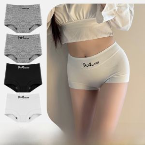 Miiow | High Waist Cotton Safety Pants Womens Anti-Light Walking 2-in-1 Short Skirt Flat Angle Underwear Shorts Pure Cotton Underpants