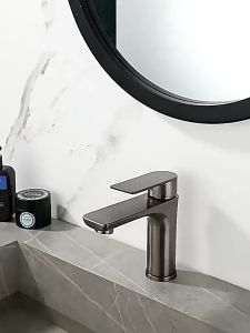 Vòi Rửa Mặt Nóng Lạnh Nhà Tắm Vòi INOX 304 Sáng Bóng Mạ Crom 5 Lớp Không Gỉ - Bảo Hành 12 Tháng