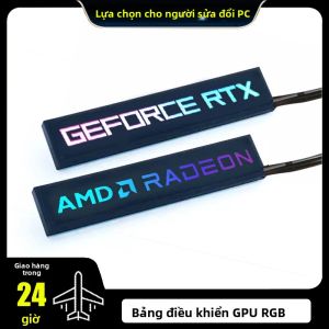 Tấm Ốp Bên GPU RGB Cho Card Đồ Họa AMD RTX 5V 3Pin ARGB Tương Thích Với M/B AURA SYNC Tấm Nền Acrylic Phát Sáng Với Băng Dính Hai Mặt