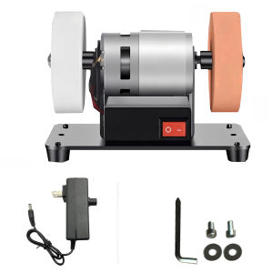 Electric Mini Bench Grinder 7 Inch Variable Speed Sander for Metal Wood and Stone Grinding