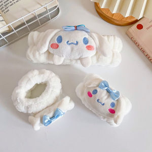 Băng Đô Hoạt Hình Gấu Bông Thấm Nước Rửa Mặt SPA Phụ Kiện Tóc Nữ Băng Tay Nhung Dễ Thương Phụ Kiện Tóc Bằng Vải