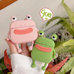 Adorable Frog Silicone Protective Case for Apple AirPods 1/2/3 And AirPods pro Generation 2 Wireless Earphone Outer Shell Anti-Fall