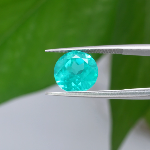 6mm-11mm Round Shape AGL Certificate Synthetic Paraiba YAG Loose Stone Yttrium Aluminium Garnet With Inclusions DIY Accessories for Jewelry Making