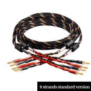 YYAUDlO One Pair Of HlFl Speaker Cables High-end Occ SpeakerCables For Hi-fi Systems And Banana Plug Speaker Cables