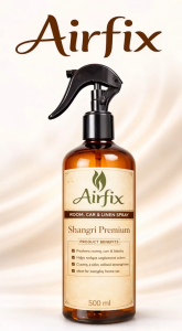AIRFIX ROOM & LINEN SPRAY Odor Control Neutralizes Odor Long Lasting Fresh Scent Antibacterial