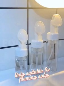100ml/150ml/200ml Cleansing Mousse Foaming Bottle Silicone Foam Brush Mousse Foamer Bubble Bottle Foam Bottle Pump Press