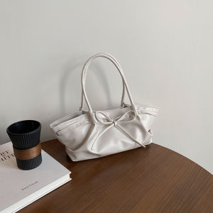 Túi Tote Đeo Vai Dung Tích Lớn Cho Nữ Mùa Hè 2025 Túi Tote Đeo Chéo Mềm Màu Trơn Có Khóa Từ Dùng Cho Công Sở Và Du Lịch