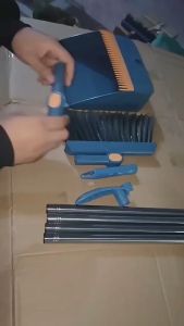Broom Dustpan Set Long Handle Household Folding Standing Non Stick Hair Rotating Sweeping Tool Folding Broom Dustpan Set Household Broom