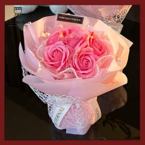 Romantic Rose Soap Flower Bouquet/Anniversary Gift/Birthday Gift/Valentine/Girlfriend Gift/Gift Ideas/Cute/Gift/Bunga Sabun/玫瑰肥皂花束