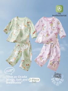 TONGLIANCHUXIN | Lightweight Long Sleeve Infant Sleepwear 9/10 Length Pants