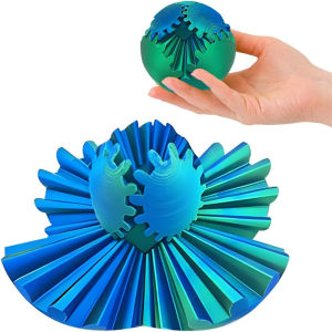 Đồ Chơi Thần Tài In 3D Gear Ball - Bóng Quay Giảm Căng Thẳng Hoặc Đồ Chơi Để Bàn Hình Khối Để Giảm Lo Âu Thích Hợp Cho Người Lớn Và Trẻ Em