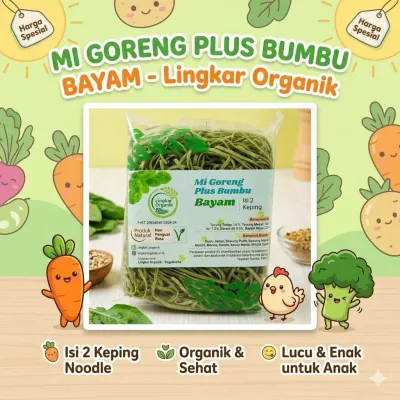 Mie Mpasi Goreng Organik Bebas Gluten / Makanan Bergizi / Mie Sehat Mpasi Bayi
